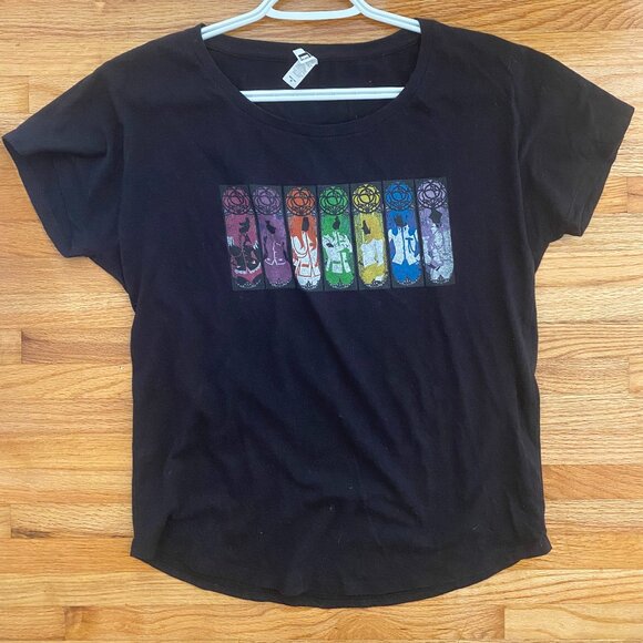 IDEAL T Black Short Sleeve T Shirt with Revolutionary Girl Utena Design Size S - Picture 7 of 7